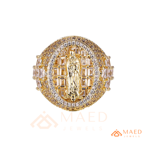 <b>Mens</b> Gold Tone Moissanite Diamond Oval <b>Ring</b> Hip Hop Statement Jewelry Fashion <b>Ring</b> for <b>Men</b> Daily Wear - Product Image 6