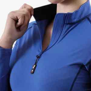 เสื้อขี่ม้าผู้หญิงคุณภาพสูง ดีไซน์ซิป แห้งเร็ว ไม่ยับ ยืดหยุ่น กระชับรูปร่าง เหมาะสำหรับขี่ม้า - Product Image 4