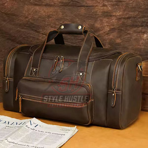 Bolsos de moda de cuero de último diseño, tamaño personalizado, precio bajo, bolso de viaje de cuero de alta calidad - Product Image 2