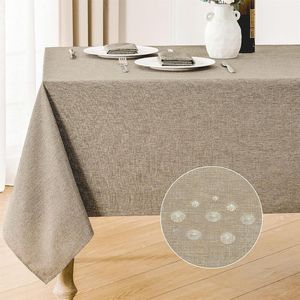 Set di 2 Tovaglie Rettangolari 52x70 Pollici, Resistenti all'Acqua, Antimacchia, in Tessuto Lino Texturizzato, Lavabili, Decorative - Product Image 5