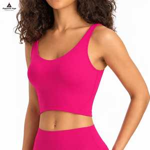 Wholesale Fashionable Custom Solid Color Women's Fitness Yoga Bra <b>Top</b> Lightweight Breathable <b>Running</b> Training Gym Sports Bra - Product Image 5