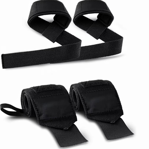 Sangles de levage en nylon sur mesure avec fermeture Velcro, réglables, pour la musculation, support de poignet, non extensibles, unisexe - Product Image 4