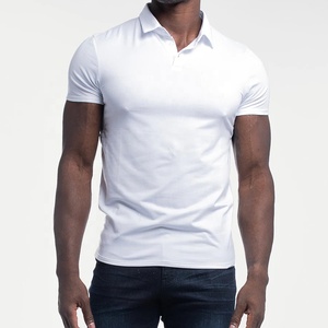Chemises Polo Homme en Coton Personnalisées à Manches Courtes, Tissu 230g 180g Polyester Spandex, Chemises Polo de Golf avec Logo Personnalisé - Product Image 1