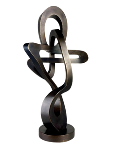 Silver Finished Home Decor for Living Room Durable Tabletop Modern Handmade Stainless Steel/Iron <b>Figurative</b> Sculpture - Product Image 6