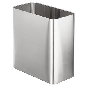 Modern Metal Trash Can Wastebasket Stylish Durable Waste <b>Bin</b> for Home Office Bathroom - Product Image 4