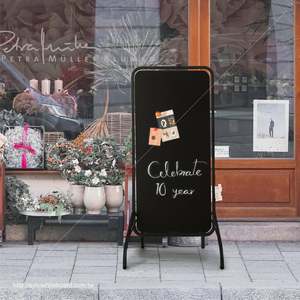 Panneau magnétique double face avec support en fer robuste pour la publicité extérieure - Product Image 6