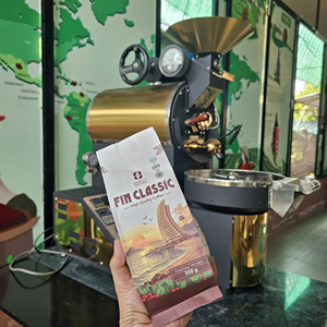 1kg Wholesale Bag Traditional Filter Espresso Robusta Arabica Blend Dark Medium Roast Strong Rich Aroma Balanced Factory Direct - Product Image 4