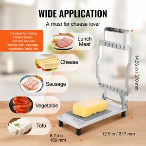 Tagliatrice per Formaggio di Grado Commerciale con Filo da 0,39'' e 0,78'', Lama in Metallo Rimovibile per Tagliare il Burro, Affettatrice per Formaggio in Lega di Alluminio per Uso Domestico - Product Image 6