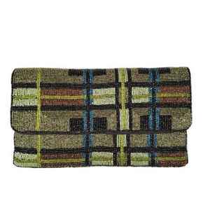 Bolso de cuentas indio hecho a mano, colorido, de lujo, artesanal étnico, con asa de baguette de cuentas de cristal, duradero, moderno, informal, para manualidades con cuentas - Product Image 6