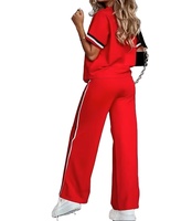 Tissu non extensible pour femmes, matière légère, vêtements décontractés, manches courtes, haut élégant décontracté, haut d'été, t-shirt à manches courtes
