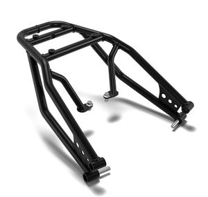 Soporte trasero para caja superior ROYAL ENFIELD Black Topbox 1990269 Himalayan Scram 411 440, de acero con recubrimiento en polvo. - Product Image 1