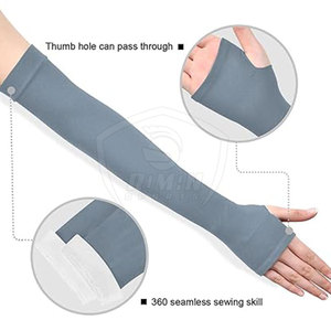 High Quality Best Selling <b>Comfortable</b> Quick Dry Breathable Men's Arm Sleeves 100% Polyester Made in Pakistan - Product Image 4