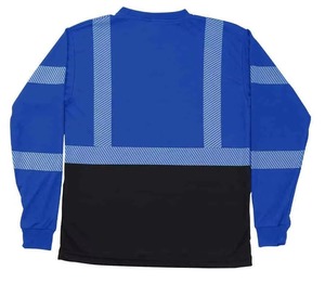 Customized High Quality Breathable Fabric Quick Dry Safety Reflective Tshirt Customized Logo Contrast Color Design Safety Tshirt - Product Image 2