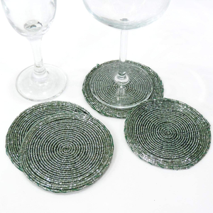 Falah International <b>Coaster</b> Classic Eco Friendly <b>Beaded</b> <b>Coasters</b> Unique Shape Superior Quality Embroidered Wedding <b>Coasters</b> 2026 - Product Image 4