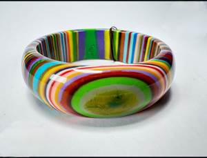 Brazalete de Resina Epoxi Multicolor a la Moda, Joyería Casual para Fiestas, Regalo de Cumpleaños y Boda para Chicas al Mejor Precio - Product Image 6