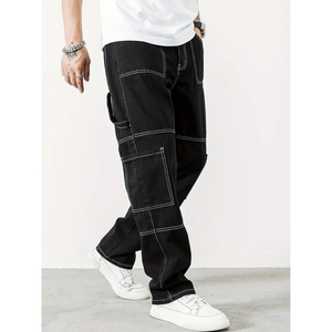 Pantalon cargo pour homme, style tendance, très demandé, best-seller, respirant, séchage rapide, coton, logo de la marque - Product Image 1