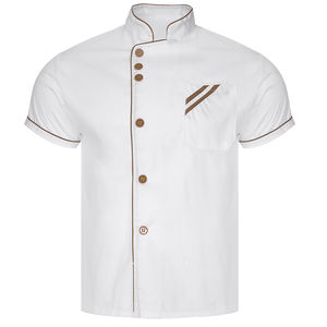 Chaquetas de Chef 100% Algodón, Diseño Moderno, Chaqueta de Chef Profesional de Manga Larga y Corta para Cocineros - Product Image 1