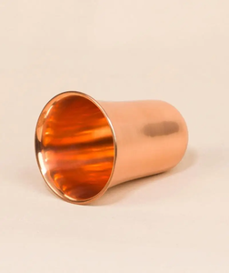 Gobelet artisanal classique en cuivre émaillé, motif floral, écologique, sans BPA, léger, anti-fuite, pour fêtes, maison, restaurant - Product Image 1