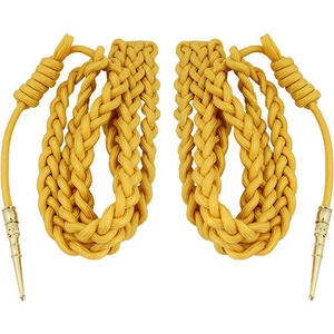 Aiguillettes dorées en fil métallique pour uniforme de cérémonie, personnalisées, de haute qualité, de style allemand, avec embouts en laiton - Product Image 5