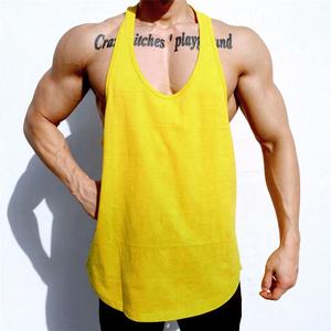Oversize <b>Men</b> <b>Gym</b> Tank Tops 95% Cotton 5% Elastane Breathable Stringer <b>Vest</b> <b>Gym</b> Bodybuilding Muscle Singlets <b>Vest</b> Sleeveless Top - Product Image 4