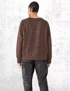 Sweat-shirt d'hiver pour femme Juniper à fermeture éclair latérale, mélange de coton marron, qualité supérieure, manches longues, respirant, modèle éco-responsable - Product Image 3