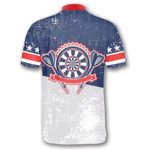 Maillot de fléchettes à manches courtes à séchage rapide, anti-bactérien, respirant, personnalisable pour équipe et club, imprimé numériquement pour homme - Product Image 4