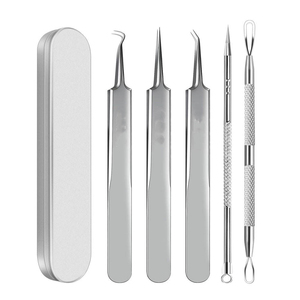 Kit de Herramientas para Eliminar Puntos Negros, Extractor de Puntos Negros de Calidad Profesional, Kit de Herramientas para Eliminar Espinillas, Acero Inoxidable Profesional - Product Image 4