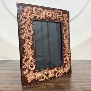 Haute qualité 4x6 cadre photo outillé à la main en cuir véritable cadre Photo en vrac pour mur et table mur affichage photo cadre Photo - Product Image 4