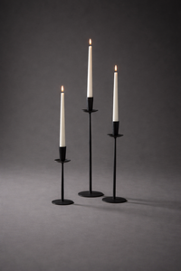 Modern Premium Casted Candle Holders <b>Black</b> metal taper holder candle stand matte candle stand cast iron & Aluminium decor - Product Image 6