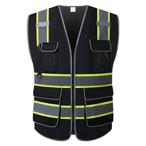 Gilet de travail haute visibilité pour homme en polyester respirant, tissu robuste, durable, tenue de travail professionnelle - Product Image 1