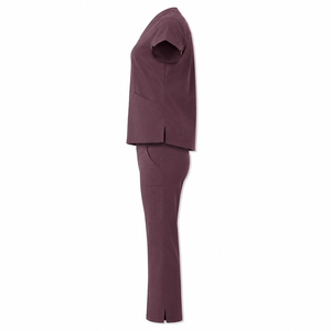 Conjunto de Uniforme Médico Elástico en Cuatro Direcciones de Primera Calidad, Top con Cuello en V, Pantalones de Corte Bootcut, Múltiples Bolsillos, Uniforme de Enfermería para Hospital, Venta al por Mayor, OEM, ODM, B2B - Product Image 5