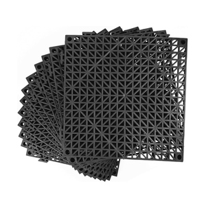 Dalles modulaires emboîtables antidérapantes avec drainage pour terrasses, piscines, douches extérieures, patios, balcons, salles de bain intérieures - Product Image 1