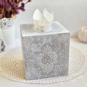 Caja de pañuelos de madera coleccionable con estampado, caja de pañuelos de madera antigua con estampado para monedas y billetes, caja de accesorios al por mayor - Product Image 4