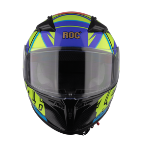 Casque de moto intégral best-seller au Vietnam, nouveau design OEM ODM ROC Helmet R01-1K, fermeture à dégagement rapide, matériau ABS graphique - Product Image 1