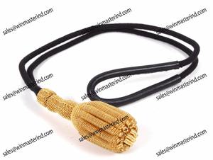 Cordón de vestir para el vestido, para la venta, con nudo de sable de color dorado y negro - Product Image 4