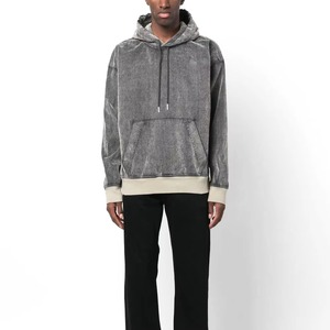 Vente en gros de sweats à capuche vintage pour hommes, de créateur, épais, effet usé et délavé au soleil, service OEM, nouveaux sweats à capuche tendance pour hommes, effet délavé à l'acide, unisexe - Product Image 1