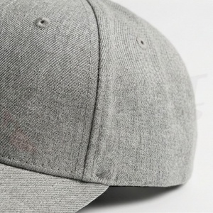 Heather Grey Wool Blend Baseball <b>Cap</b> Plain Solid Casual <b>Winter</b> Hat Protection Quality Running Accessory Item Fit Pick - Product Image 5
