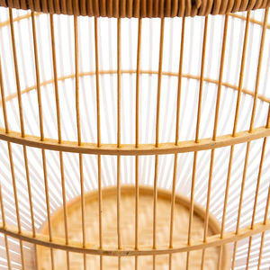 Durable Handwoven Rattan <b>Basket</b> Multifunctional Cylinder Storage Organizer and Laundry <b>Hamper</b> with Leather Straps - Product Image 2