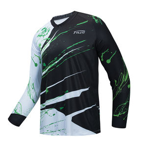 Vêtements de VTT en vente directe d'usine, imprimés par transfert thermique, % polyester, respirants, coupe-vent, anti-UV, séchage rapide, manches longues - Product Image 5