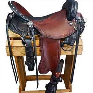 Selle d'équitation en cuir de buffle véritable avec arceau en bois, gravure personnalisée, qualité supérieure, selle anglaise pour équipement d'équitation - Product Image 4