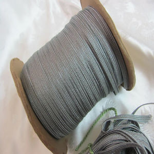 Cinta Trenzada Gris de Sarga Middy de 5mm de Ancho, Personalizable en Color y Tamaño, Hecha a Mano, Ecológica, Marca Personalizada - Product Image 4