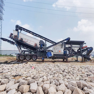 Mesin Penghancur Batu Portabel dengan <span class=keywords><strong>Feeder</strong></span> dan Konveyor Sabuk, Saringan Getar, Mesin Diesel untuk Batu Kecil - Product Image 5