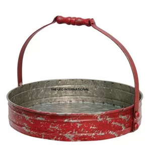 Bandeja de Servir Metálica Rectangular con Diseño de Árbol, Estilo Vintage, Duradera, Decorativa, para Navidad - Product Image 3