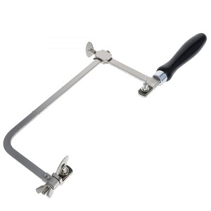 Sierra de marco para carpintería estilo alemán, tipos 60/75/80/90/100/120/150 mm, profundidad ajustable, mini herramienta de corte para joyería, sierra de mano - Product Image 3