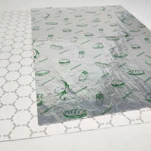 EcoRev - Papel de Aluminio Personalizado con Diseño de Panal de Abeja, para Envolver Hamburguesas, Aislante, de Grado Alimenticio, Antigrasa, con Relieve - Product Image 4