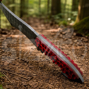Cuchillo de Supervivencia Táctico de Acero Aleado 12C27 Hecho a Mano, de Grado Industrial, con Mango de Madera de Sequoia, OEM ODM - Product Image 5