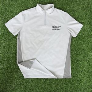 Polo de golf et de tennis pour hommes, personnalisé, respirant, extensible dans les quatre sens, décontracté, pour le sport et les affaires, avec fermeture éclair quart de tour, vente en gros - Product Image 1