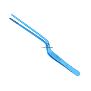 Pince de cuisine professionnelle 20 cm (8 pouces) noire mate, antiadhésive, en acier inoxydable, pour assietter les plats, la cuisine et le barbecue, outil de précision culinaire - Product Image 2