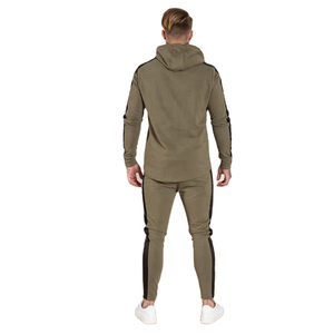 High Quality Tracksuits Plain Blank Two Piece Jogger <b>Set</b> Track Suit For Men - Product Image 3