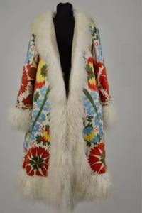 เดรสยาวปานกลางผ้าฝ้ายปักลายวินเทจ 100% เอวทรงธรรมชาติ - Product Image 3